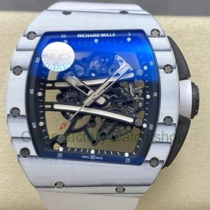 ZF Factory Richard Mille RM061-01 43mm White Ceramic White Rubber Strap Skeletonized Dial 8 ZF Factory Richard Mille RM061 01 43mm White Ceramic White Rubber Strap Skeletonized Dial 14 Clean Factory Watch