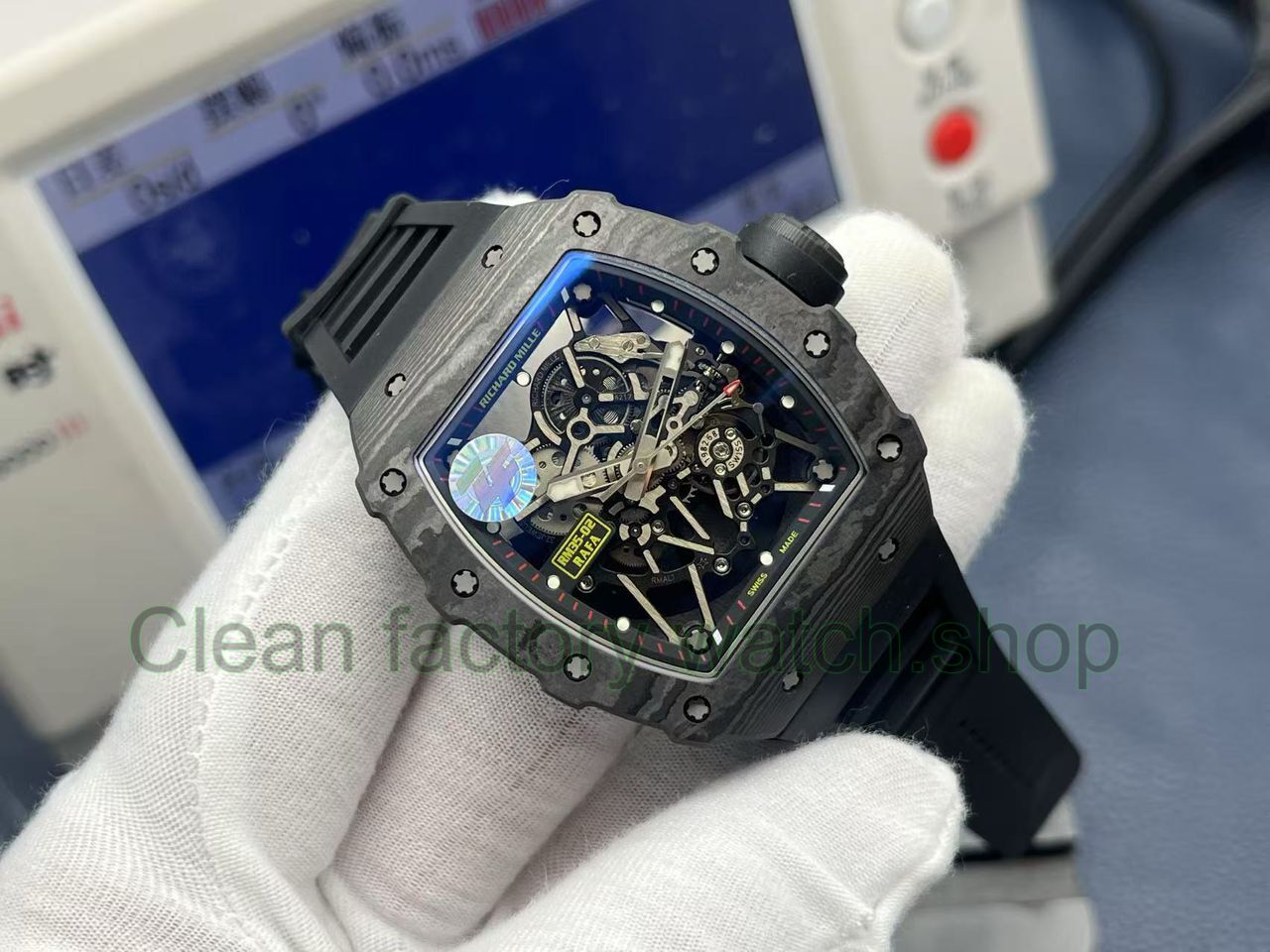 ZF Factory Richard Mille RM35-02 Black Carbon Fiber Black Rubber Strap Black Skeletonized Dial (15) ZF Factory Richard Mille RM35-02 Black Carbon Fiber Black Rubber Strap Black Skeletonized Dial (15)