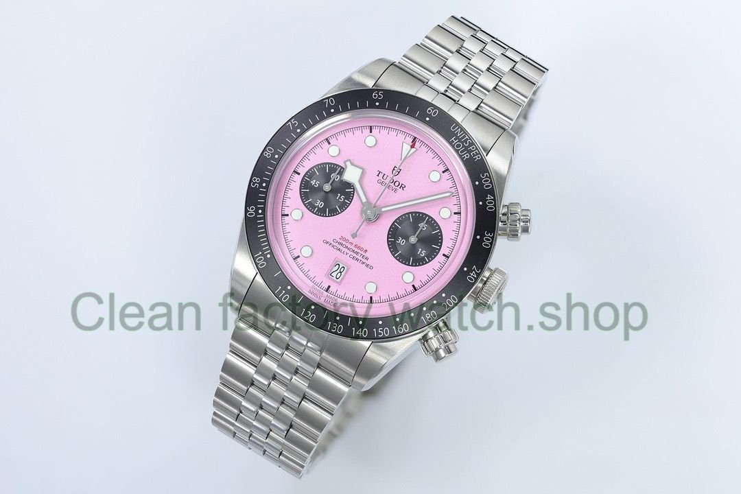 ZF Factory Tudor Black Bay Chrono 79360N-0019 41mm Jubilee Pink Dial (1) ZF Factory Tudor Black Bay Chrono 79360N-0019 41mm Jubilee Pink Dial (1)
