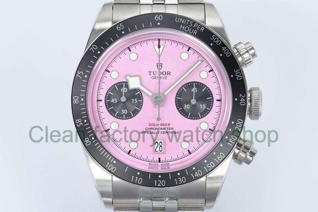 ZF Factory Tudor Black Bay Chrono 79360N-0019 41mm Jubilee Pink Dial (5) ZF Factory Tudor Black Bay Chrono 79360N-0019 41mm Jubilee Pink Dial (5)