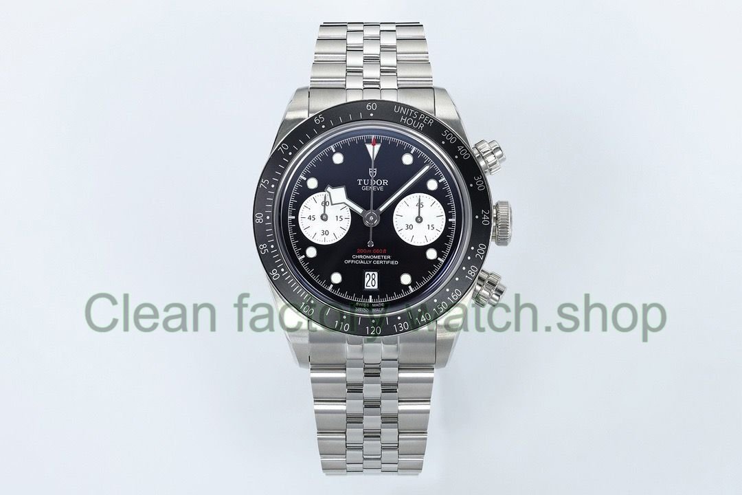 ZF Factory Tudor Panda Black Bay Chrono 79360N 0001 41mm Jubilee Black Dial 14 Clean Factory Watch