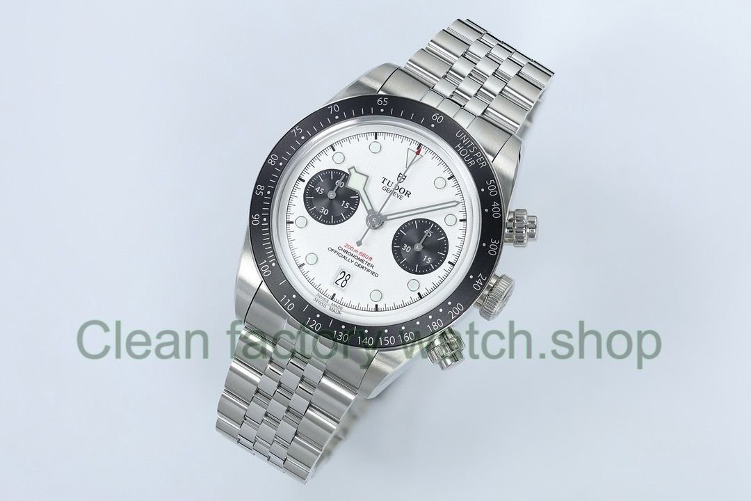 ZF Factory Tudor Panda Black Bay Chrono 79360N-0002 41mm Jubilee White Dial (17) ZF Factory Tudor Panda Black Bay Chrono 79360N-0002 41mm Jubilee White Dial (17)
