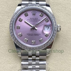 ARF Factory Counterweight Rolex Datejust 278384RBR 0036 31mm Diamond Bezel Pink Dial 12 Clean Factory Watch