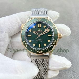 ER Factory Omega Seamaster Diver 300M 210.90.42.20.10.001 42mm Green Dial 11 Clean Factory Watch