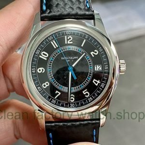 PPF Factory Patek Philippe Calatrava 6007G-011 White Gold Black Dial 6 PPF Factory Patek Philippe Calatrava 6007G 011 White Gold Black Dial 12 Clean Factory Watch