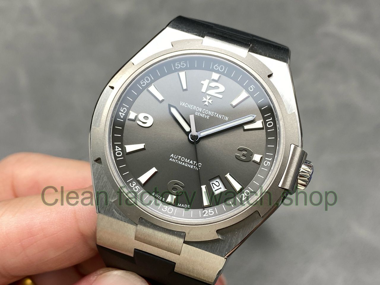 PPF Factory Vacheron Constantin Overseas 47040000W-9500 Rubber Strap Arabic Numerals Grey Dial (10) PPF Factory Vacheron Constantin Overseas 47040000W-9500 Rubber Strap Arabic Numerals Grey Dial (10)