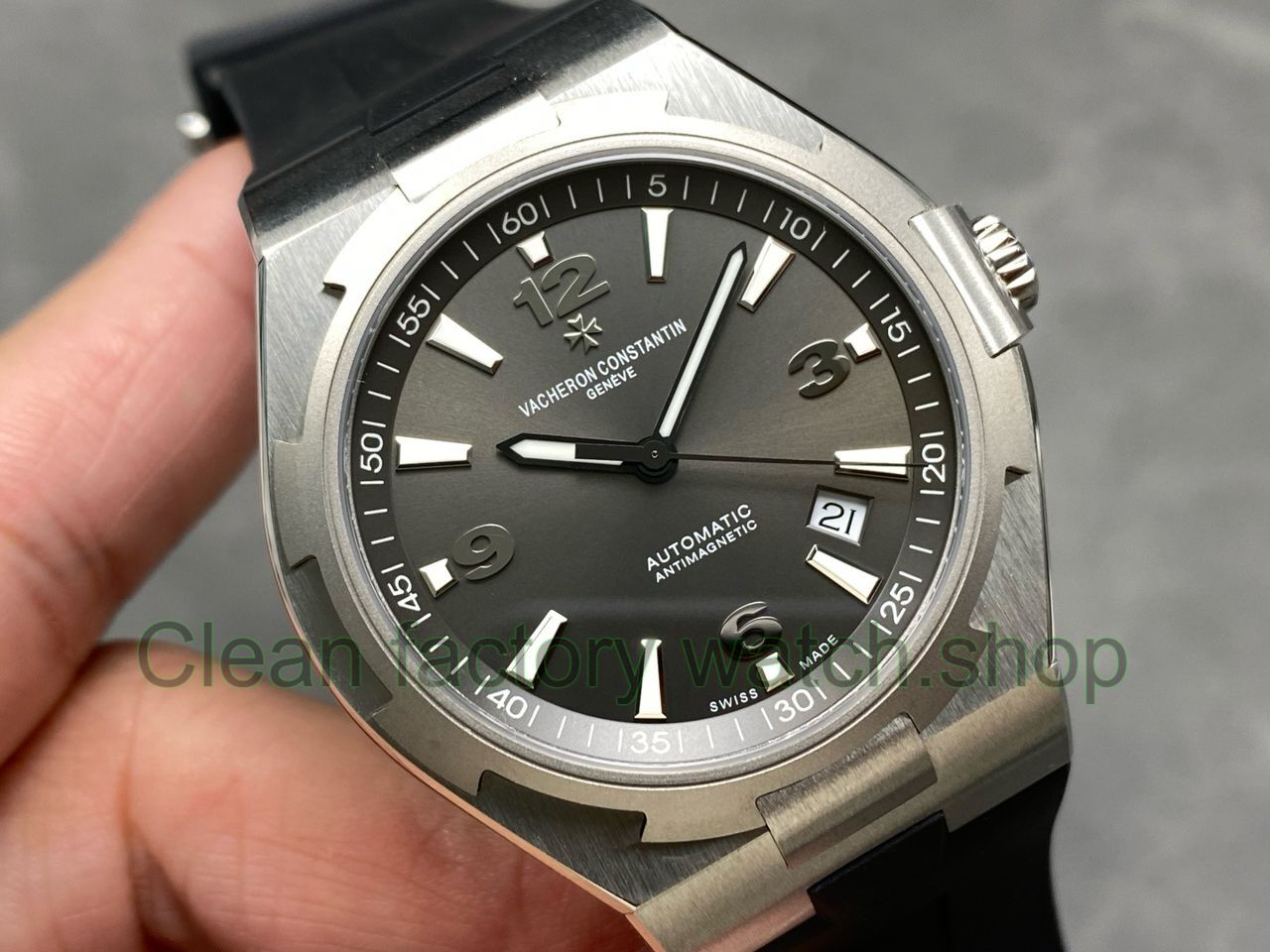 PPF Factory Vacheron Constantin Overseas 47040000W-9500 Rubber Strap Arabic Numerals Grey Dial (11) PPF Factory Vacheron Constantin Overseas 47040000W-9500 Rubber Strap Arabic Numerals Grey Dial (11)
