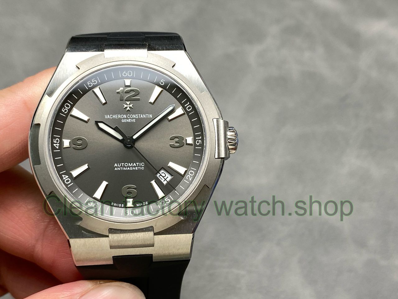 PPF Factory Vacheron Constantin Overseas 47040000W-9500 Rubber Strap Arabic Numerals Grey Dial 1 PPF Factory Vacheron Constantin Overseas 47040000W 9500 Rubber Strap Arabic Numerals Grey Dial 17 Clean Factory Watch