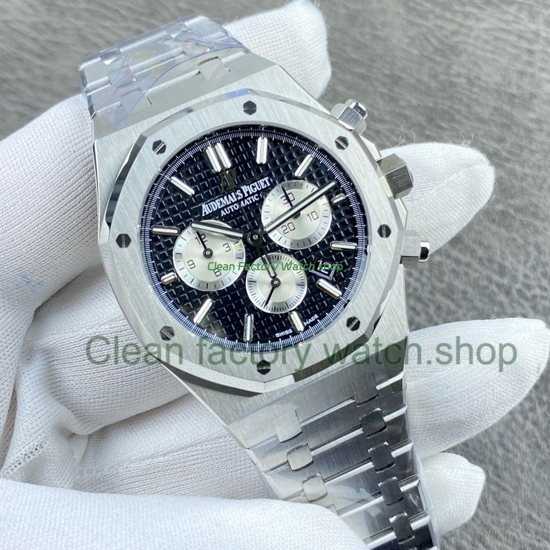 APW Factory Audemars Piguet Royal Oak Chronograph 26331ST.OO .1220ST.02 41mm Black Dial 4 Clean Factory Watch