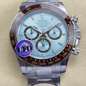 UFO Factory Counterweight Rolex Daytona 126506 0001 40mm Full Platinum Sky Blue Dial 10 Clean Factory Watch