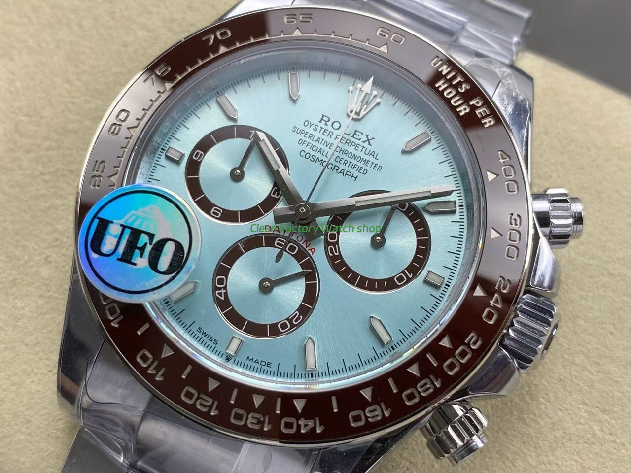 UFO Factory Counterweight Rolex Daytona 126506-0001 40mm Full Platinum Sky Blue Dial (12) UFO Factory Counterweight Rolex Daytona 126506-0001 40mm Full Platinum Sky Blue Dial (12)