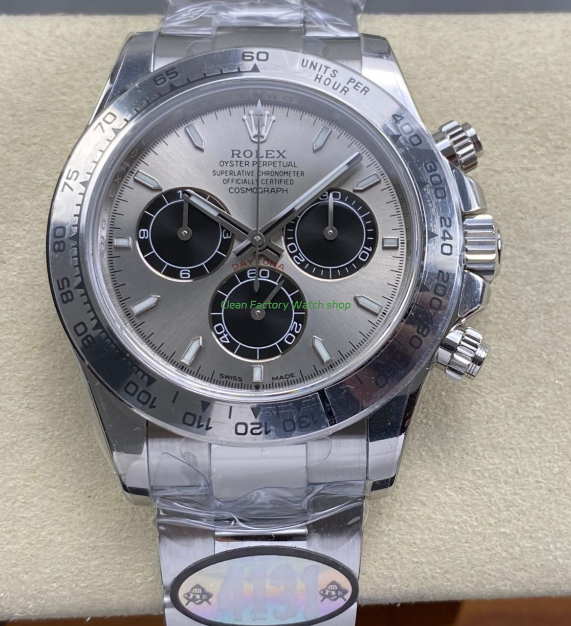 UFO Factory Rolex Daytona 126509 0003 40mm Full White Gold Silver Dial 20 Clean Factory Watch