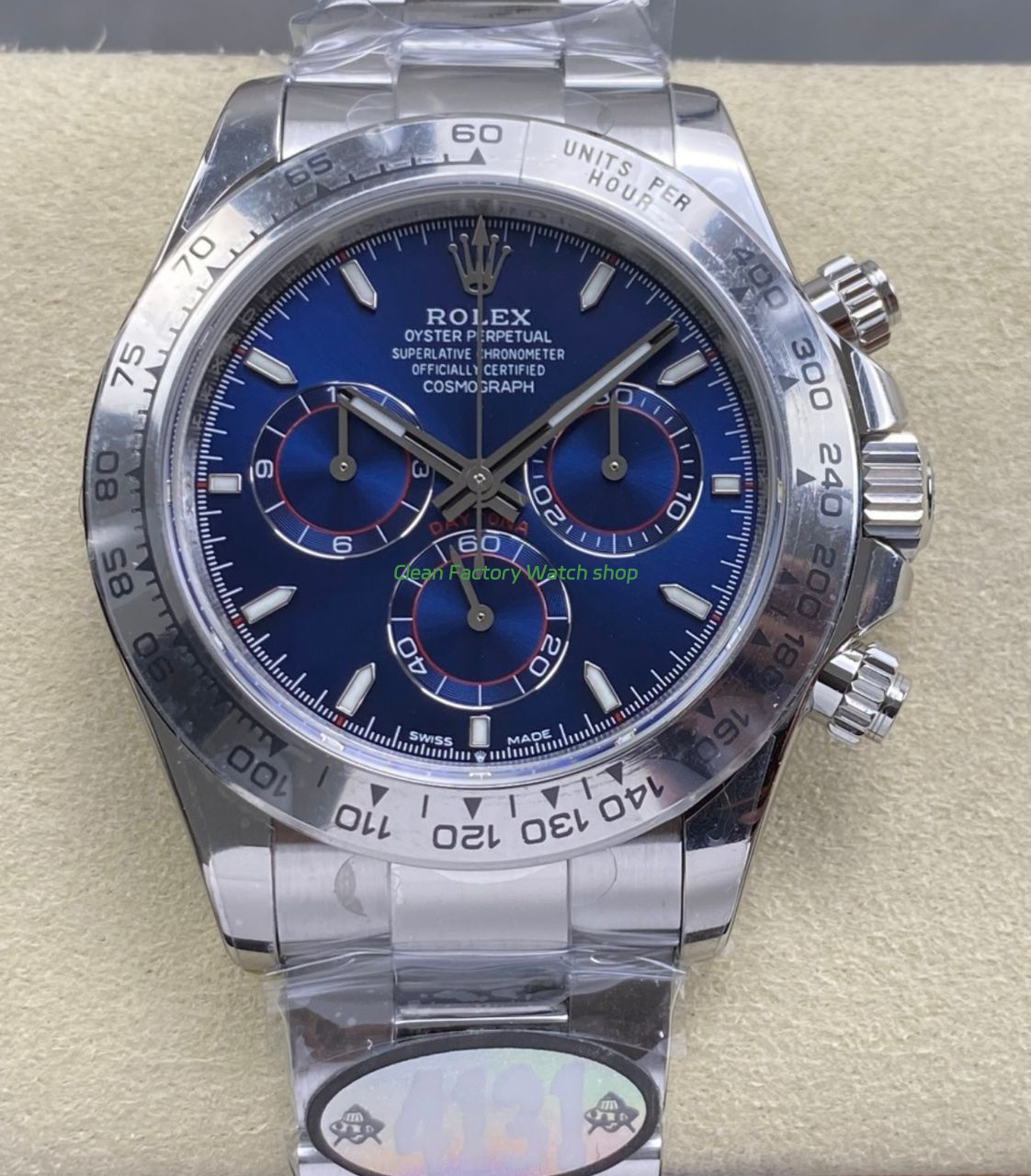 UFO Factory Rolex Daytona 126509-0005 White Gold Blue Dial 1 UFO Factory Rolex Daytona 126509 0005 White Gold Blue Dial 24 Clean Factory Watch