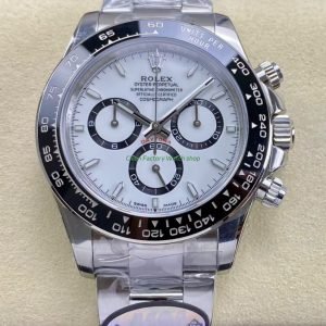 UFO Factory Rolex Daytona Panda 126500LN 0001 40mm Full 904L White Dial 13 Clean Factory Watch