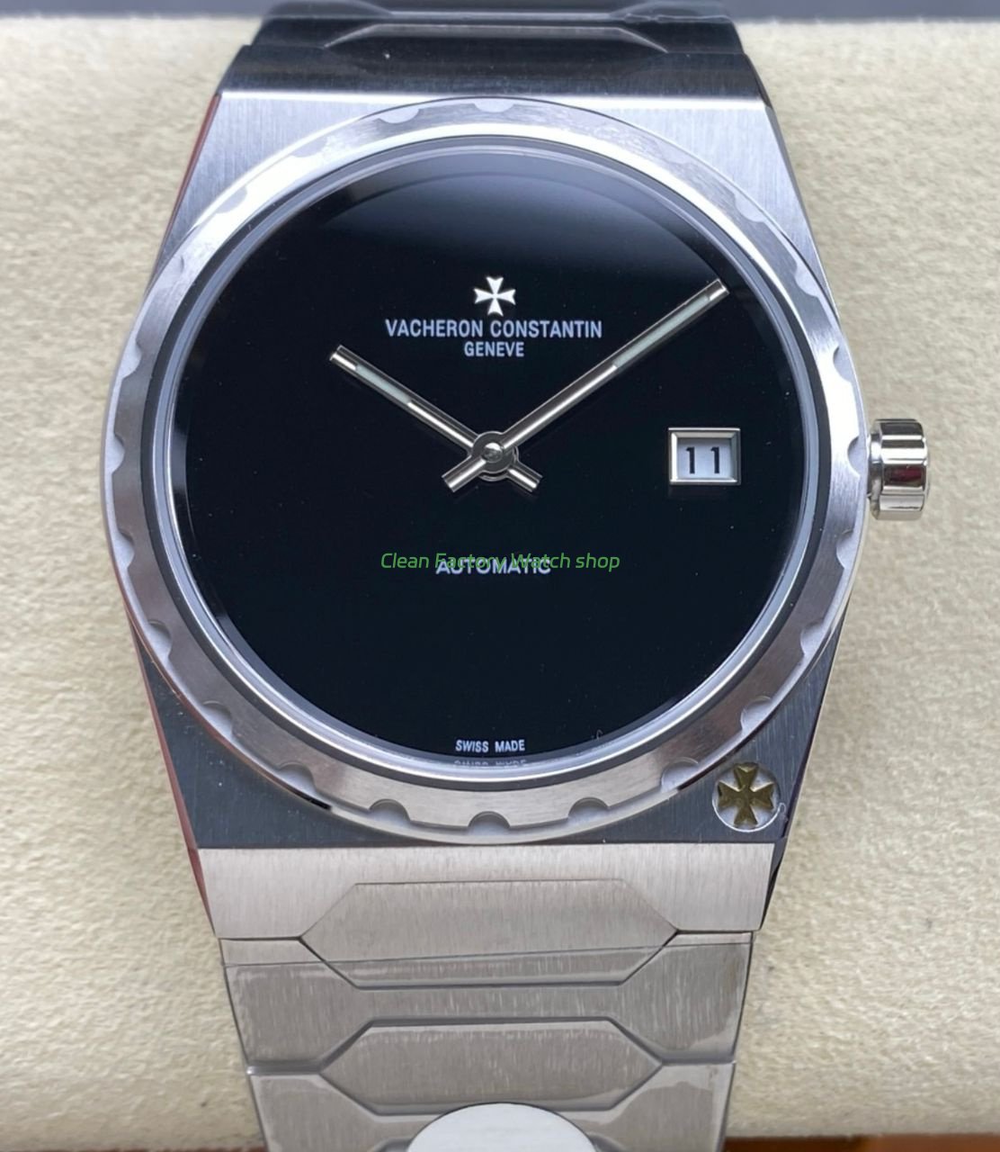 VC+ Factory Vacheron Constantin Historiques 222 Black Dial 1 VC Factory Vacheron Constantin Historiques 222 Black Dial 4 Clean Factory Watch