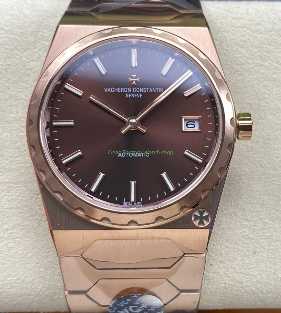 VC+ Factory Vacheron Constantin Historiques 222 Rose Gold Brown Dial 1 VC Factory Vacheron Constantin Historiques 222 Rose Gold Brown Dial 1 Clean Factory Watch