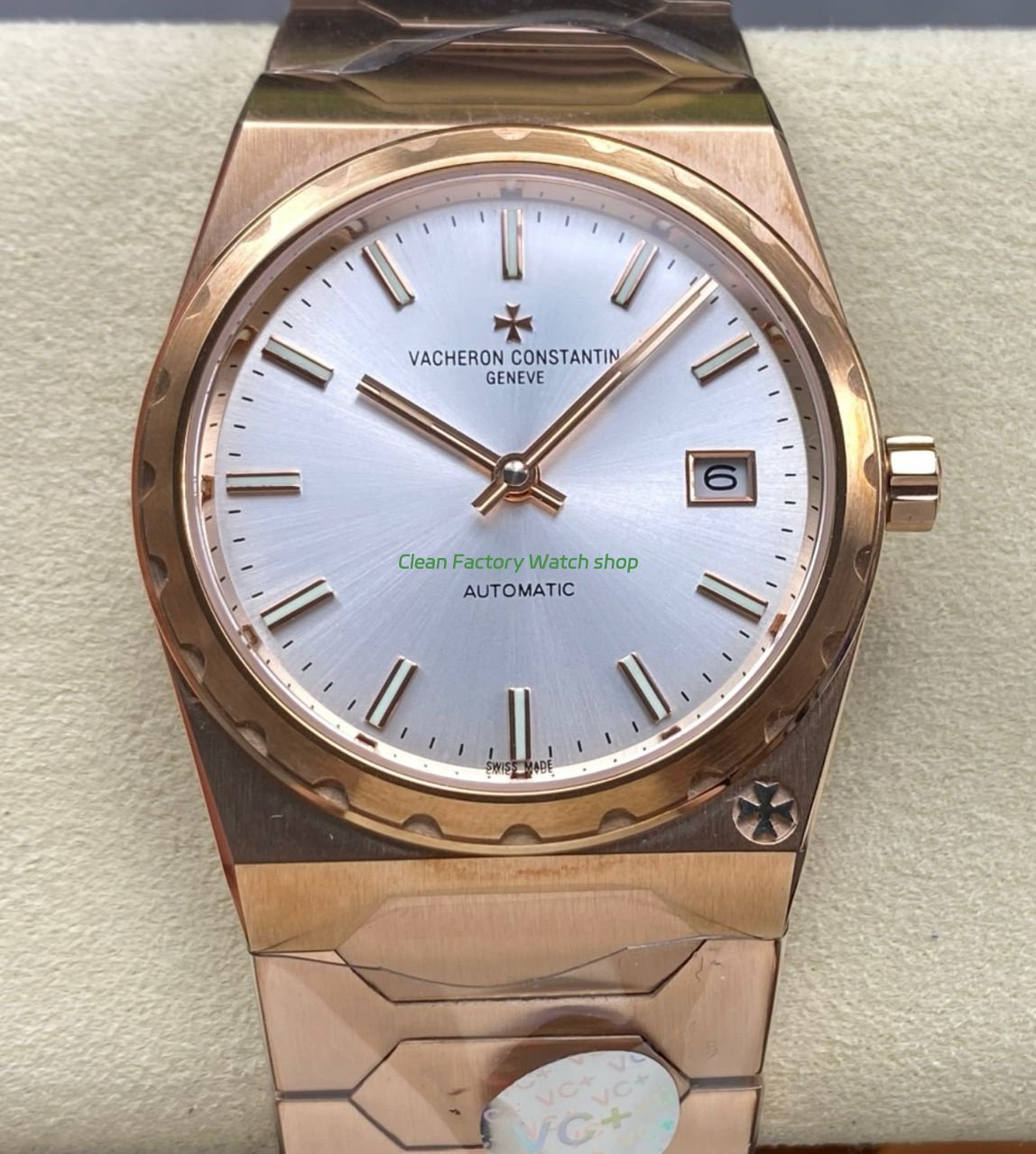 VC Factory Vacheron Constantin Historiques 222 Rose Gold Silver Dial 2 Clean Factory Watch