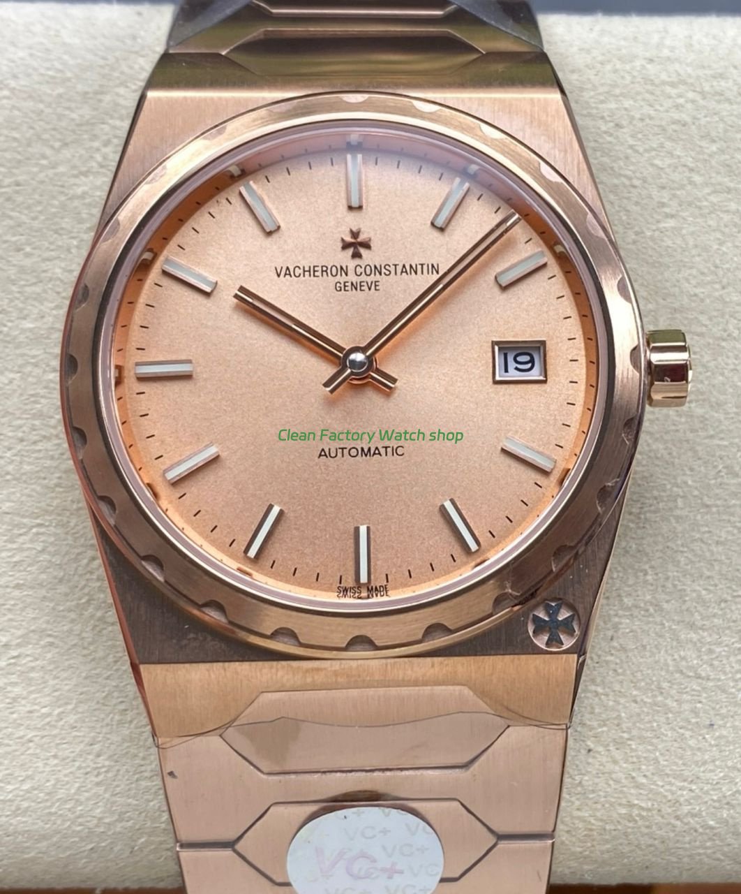 VC Factory Vacheron Constantin Historiques 222 Rose Gold Yellow Dial 1 Clean Factory Watch
