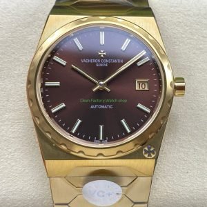 VC Factory Vacheron Constantin Historiques 222 Yellow Gold Brown Dial 3 Clean Factory Watch