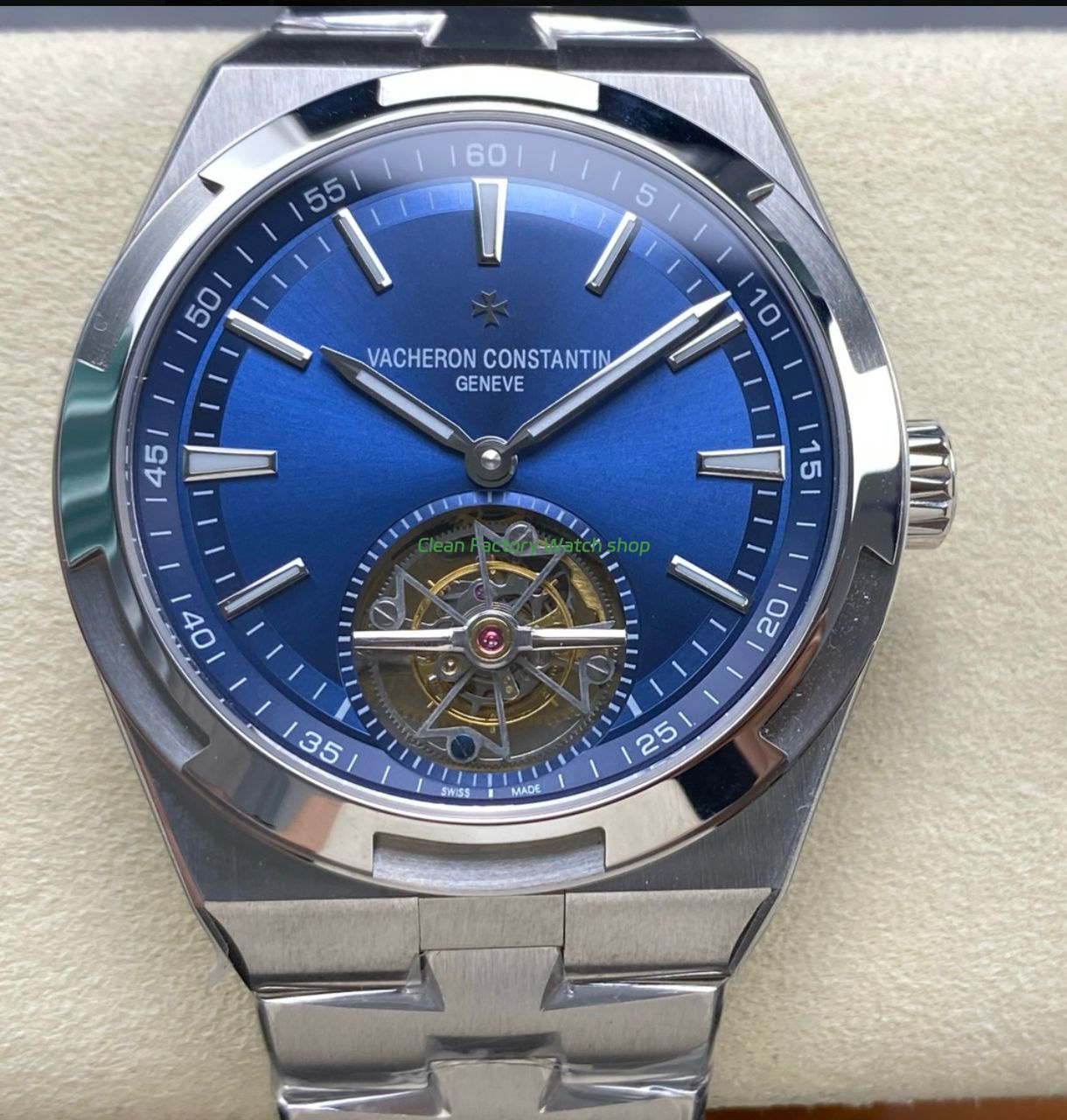 BBS Factory Vacheron Constantin Overseas Tourbillon 6000V-110A-B544 Blue Dial 1 BBS Factory Vacheron Constantin Overseas Tourbillon 6000V 110A B544 Blue Dial 5 Clean Factory Watch