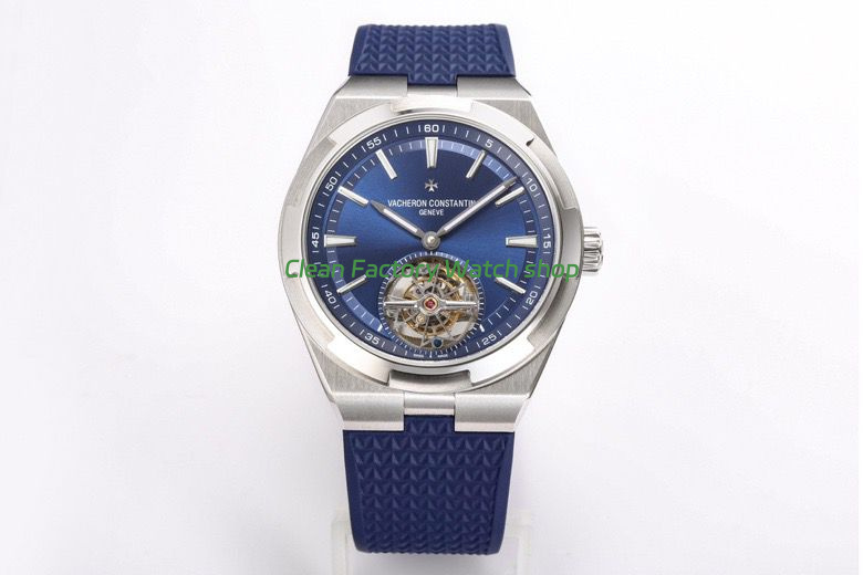 BBS Factory Vacheron Constantin Overseas Tourbillon 6000V-110A-B544 Rubber Strap Blue Dial 1 BBS Factory Vacheron Constantin Overseas Tourbillon 6000V 110A B544 Rubber Strap Blue Dial 1 Clean Factory Watch