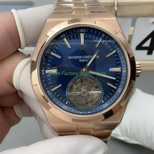 BBS Factory Vacheron Constantin Overseas Tourbillon 6000V-110R-B733 Rose Gold Blue Dial 10 BBS Factory Vacheron Constantin Overseas Tourbillon 6000V 110R B733 Rose Gold Blue Dial 7 Clean Factory Watch
