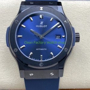 JJZ Factory Hublot Classic Fusion 542.CM.7170.LR 42mm Ceramic Rubber Strap Blue Dial 2 JJZ Factory Hublot Classic Fusion 542.CM .7170.LR 42mm Ceramic Rubber Strap Blue Dial 13 Clean Factory Watch