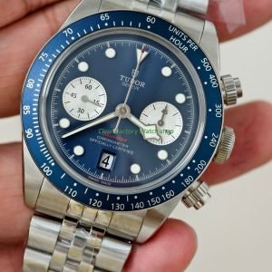 M Factory Tudor Heritage Black Bay Chrono 79360B 0002 41mm Jubilee Blue Dial 8 Clean Factory Watch
