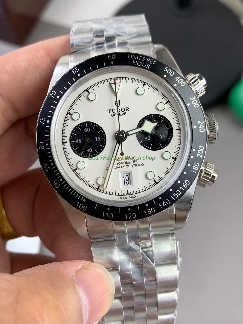 M Factory Tudor Panda Black Bay Chrono 79360N 0002 41mm Jubilee White Dial 11 Clean Factory Watch