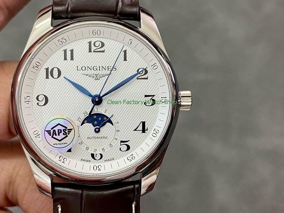 APS Factory Longines Master Collection Moonphase L2.909.4.78.3 Silver Dial 1 APS Factory Longines Master Collection Moonphase L2.909.4.78.3 Silver Dial 2 Clean Factory Watch