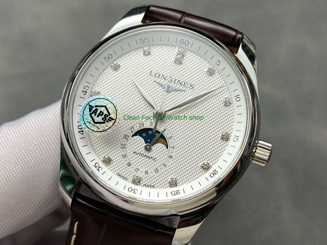 APS Factory Longines Master Collection Moonphase L29094773 Diamond Silver Dial (2) APS Factory Longines Master Collection Moonphase L29094773 Diamond Silver Dial (2)