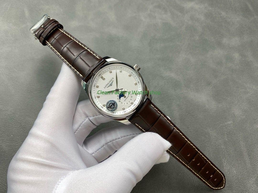 APS Factory Longines Master Collection Moonphase L29094773 Diamond Silver Dial (7) APS Factory Longines Master Collection Moonphase L29094773 Diamond Silver Dial (7)