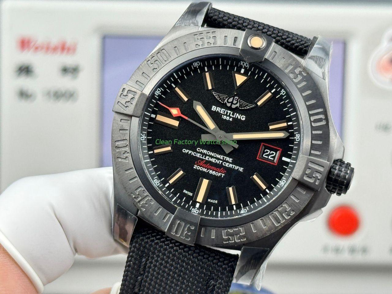 GF Factory Breitling Avenger Blackbird V17311101B1W1 44mm Titanium Military Canvas Strap Black Dial (2) GF Factory Breitling Avenger Blackbird V17311101B1W1 44mm Titanium Military Canvas Strap Black Dial (2)