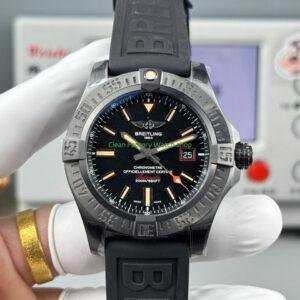 GF Factory Breitling Avenger Blackbird V17311101B1W1 44mm Titanium Rubber Strap Black Dial 8 Clean Factory Watch