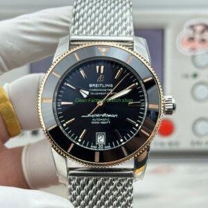 GF Factory Breitling Superocean Heritage B20 UB2010121B1A1 42mm GoldSteel Black Dial 8 Clean Factory Watch
