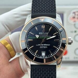 GF Factory Breitling Superocean Heritage B20 UB2010121B1A1 42mm Rubber Strap Gold Steel Black Dial