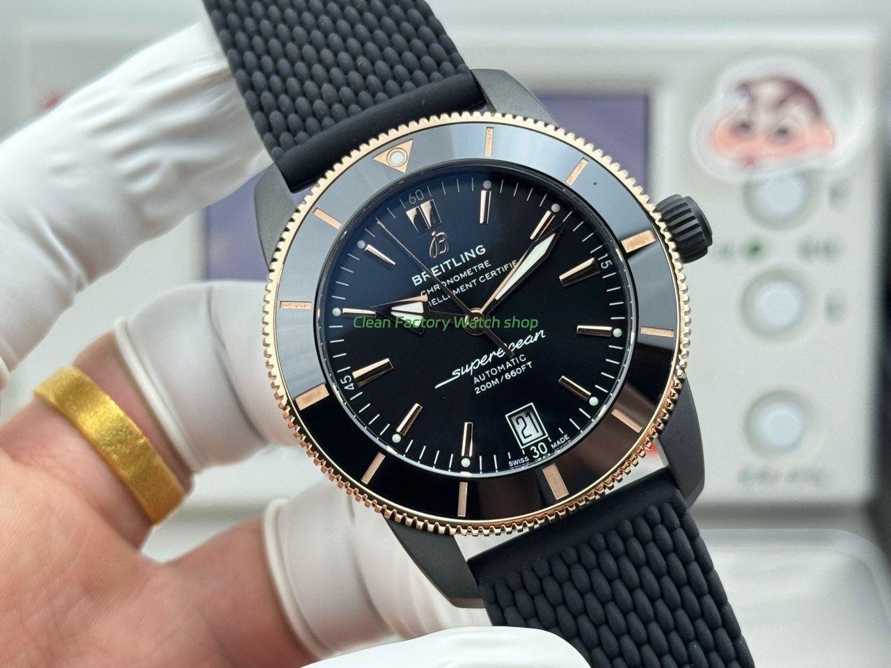 GF Factory Breitling Superocean Heritage B20 UB2010121B1S1 42mm Steel Rubber Strap Black Dial (1) GF Factory Breitling Superocean Heritage B20 UB2010121B1S1 42mm Steel Rubber Strap Black Dial (1)
