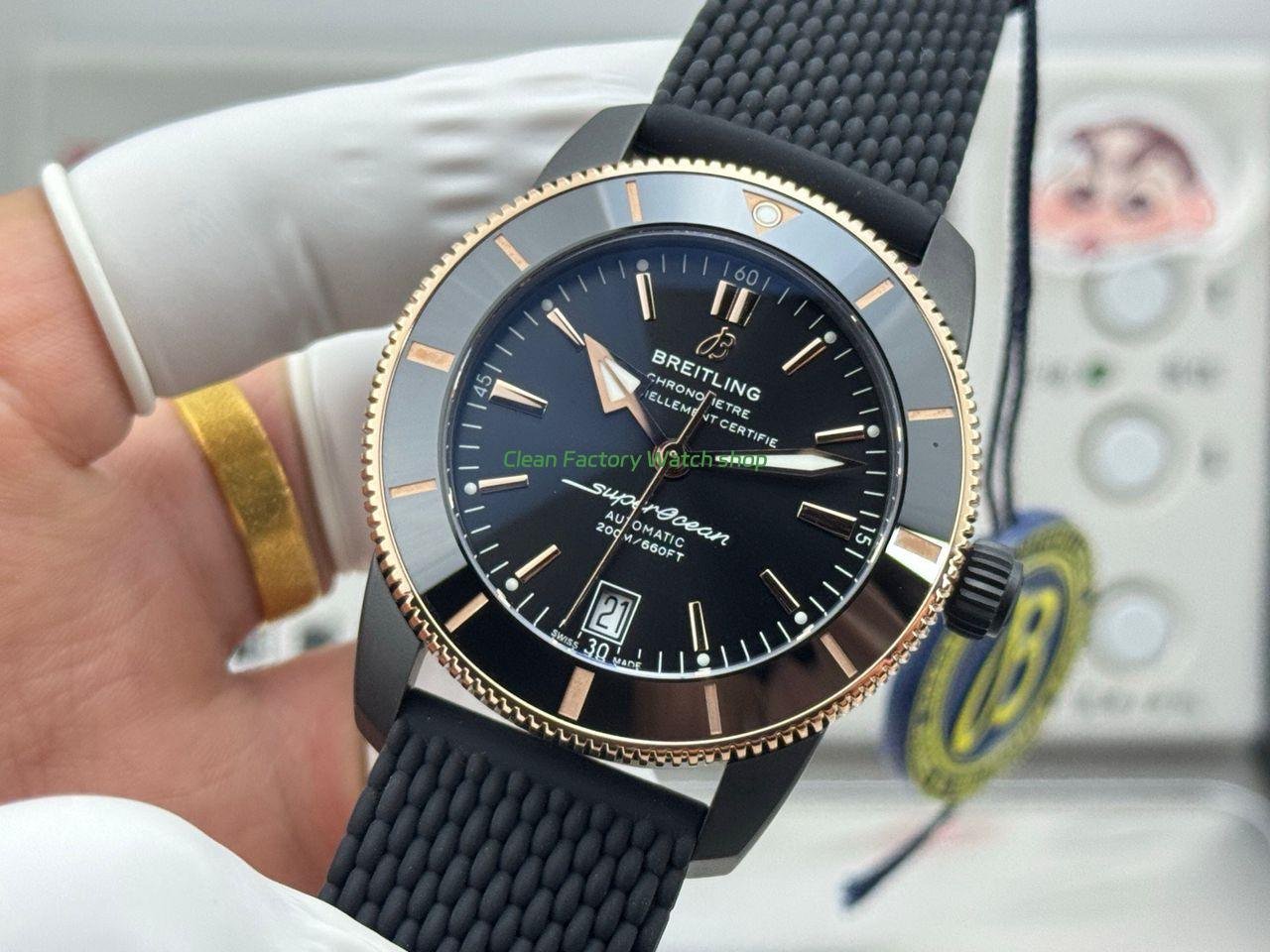 GF Factory Breitling Superocean Heritage B20 UB2010121B1S1 42mm Steel Rubber Strap Black Dial (3) GF Factory Breitling Superocean Heritage B20 UB2010121B1S1 42mm Steel Rubber Strap Black Dial (3)