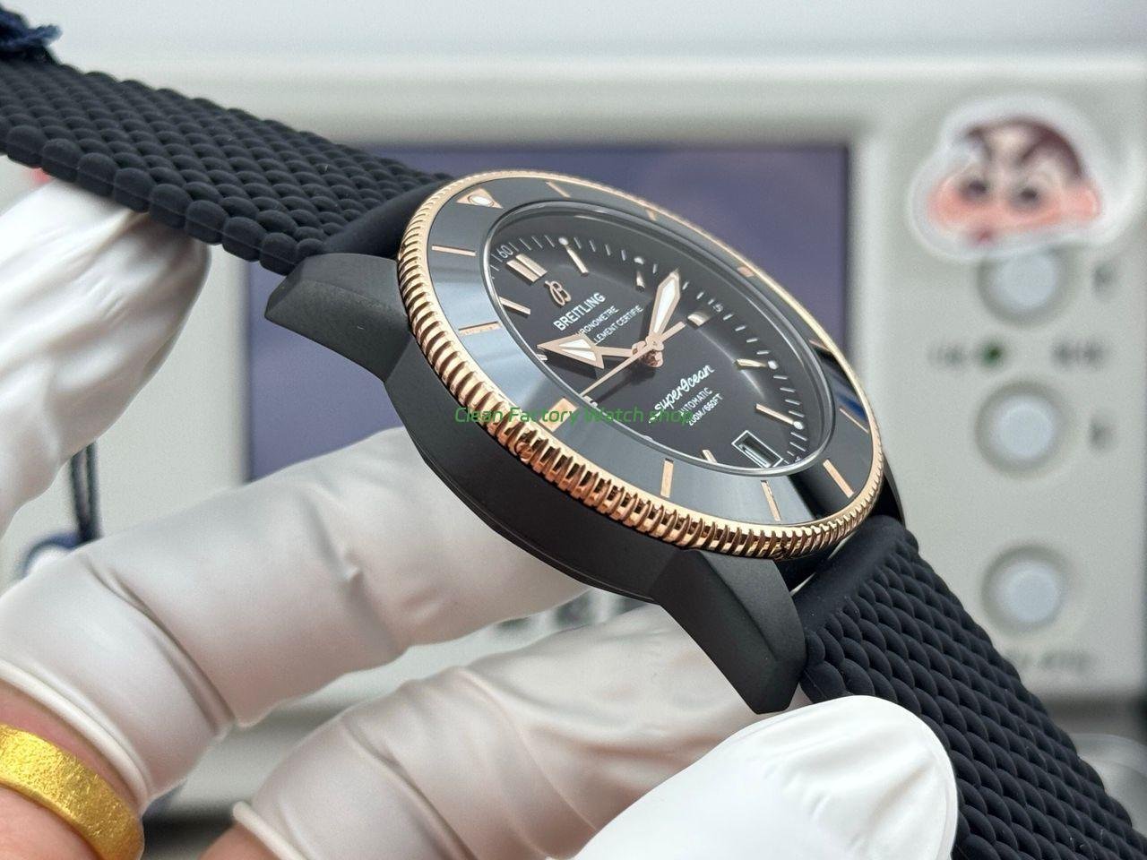 GF Factory Breitling Superocean Heritage B20 UB2010121B1S1 42mm Steel Rubber Strap Black Dial (4) GF Factory Breitling Superocean Heritage B20 UB2010121B1S1 42mm Steel Rubber Strap Black Dial (4)