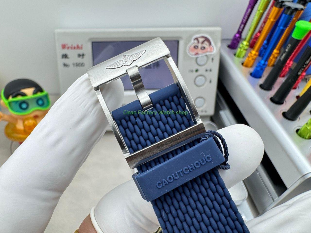 GF Factory Breitling Superocean Heritage ll AB2010 42mm Steel Rubber Strap Blue Dial (3) GF Factory Breitling Superocean Heritage ll AB2010 42mm Steel Rubber Strap Blue Dial (3)