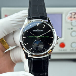 GF Factory Jaeger-LeCoultre Master Ultra Thin Moon Q1368470 39mm Steel Leather Strap Black Dial 6 GF Factory Jaeger LeCoultre Master Ultra Thin Moon Q1368470 39mm Steel Leather Strap Black Dial 9 Clean Factory Watch