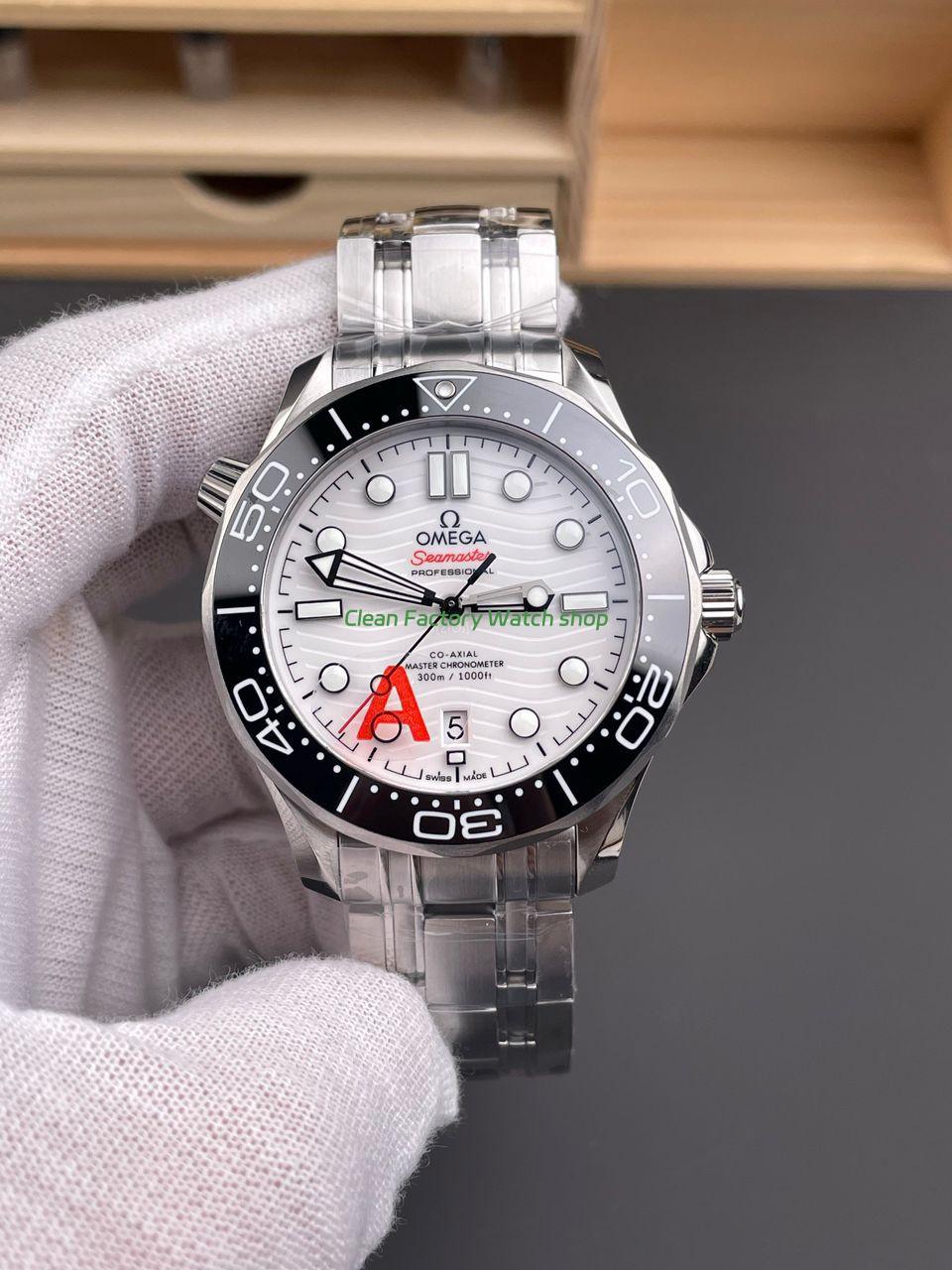 VS Factory Omega Seamaster Diver 300M 210.30.42.20.04.001 42mm Full Steel White Dial 1 VS Factory Omega Seamaster Diver 300M 210.30.42.20.04.001 42mm Full Steel White Dial 2 Clean Factory Watch