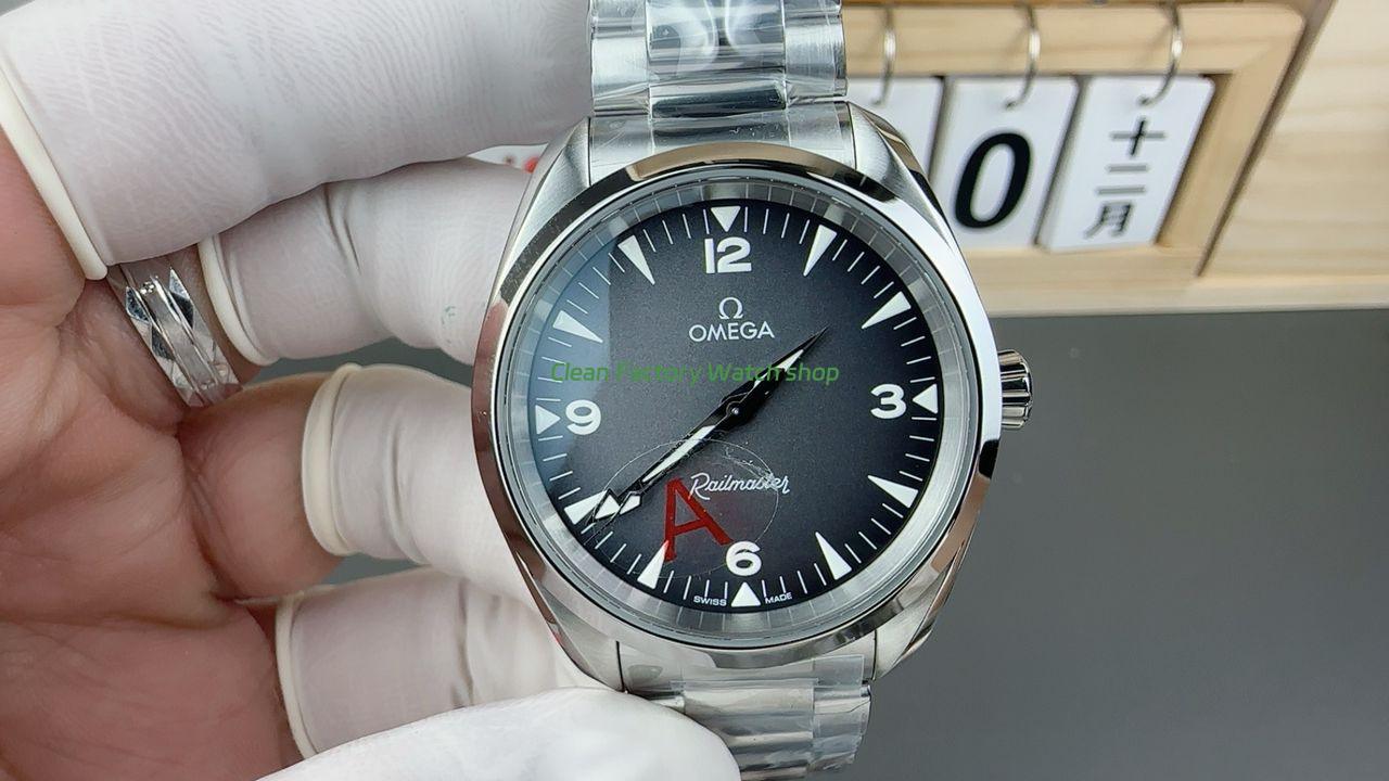 VS Factory Omega Seamaster Railmaster 235.10.38.20.06.001 38mm Steel Grey Dial 1 VS Factory Omega Seamaster Railmaster 2 Clean Factory Watch