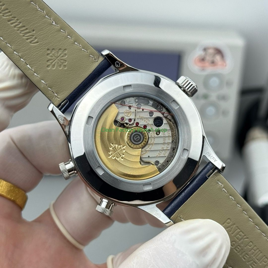 3K Factory Patek Philippe Calatrava Pilot Travel Time 5524G-001 White Gold Blue Dial (6) 3K Factory Patek Philippe Calatrava Pilot Travel Time 5524G-001 White Gold Blue Dial (6)