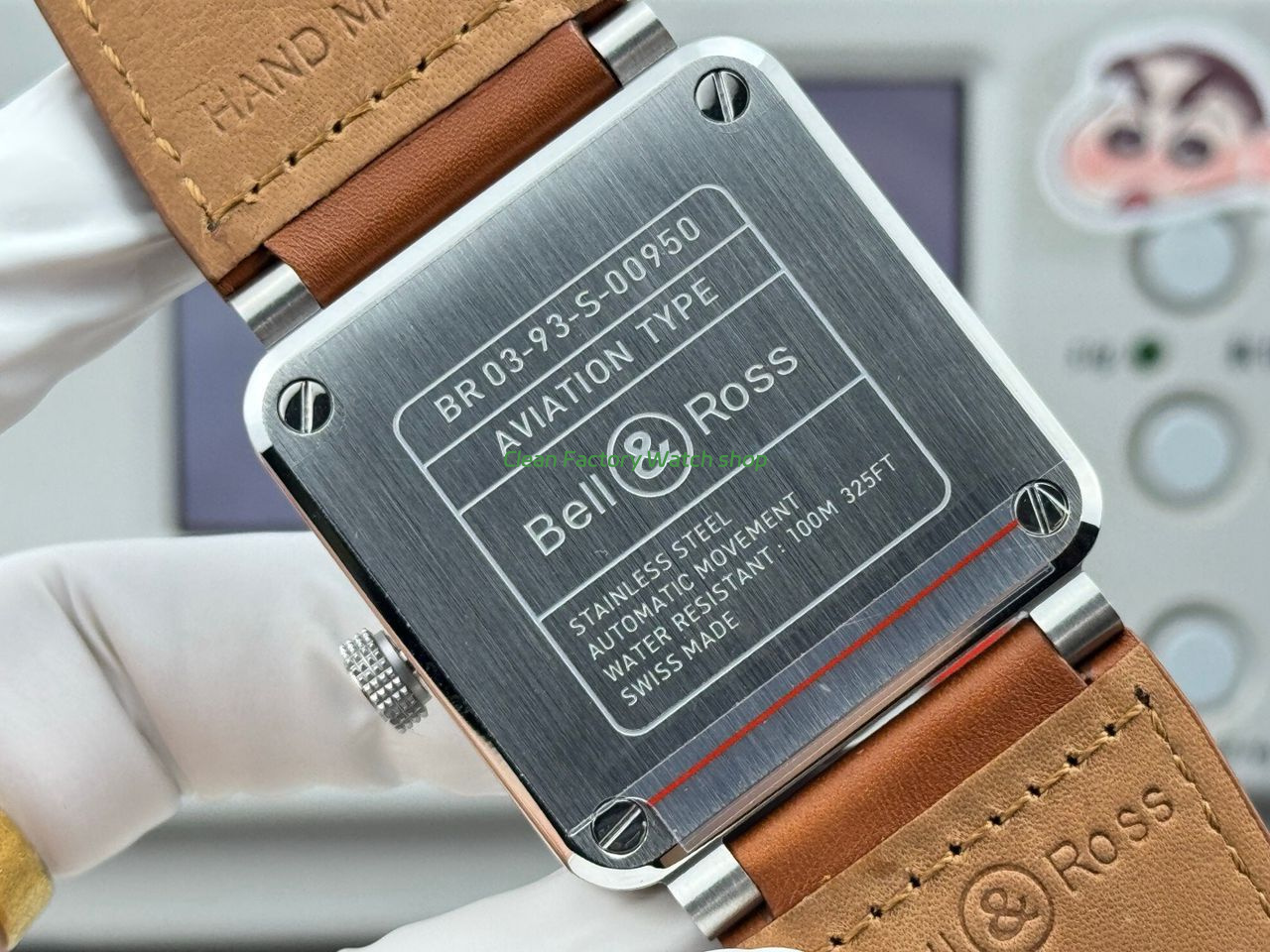 BRF Factory Bell & Ross BR 03-93 GMT 42mm Steel Leather Strap White Dial (3) BRF Factory Bell & Ross BR 03-93 GMT 42mm Steel Leather Strap White Dial (3)