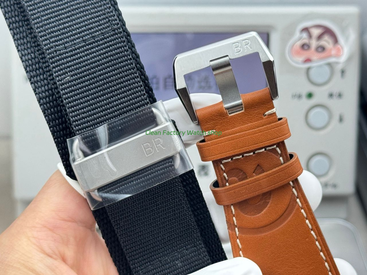 BRF Factory Bell & Ross BR 03-93 GMT 42mm Steel Leather Strap White Dial (7) BRF Factory Bell & Ross BR 03-93 GMT 42mm Steel Leather Strap White Dial (7)