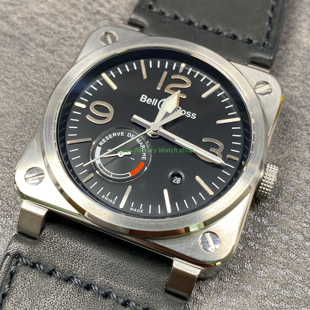 BRF Factory Bell & Ross BR 03-97 Réserve de Marche 42mm Steel Rubber Strap Black Dial (3) BRF Factory Bell & Ross BR 03-97 Réserve de Marche 42mm Steel Rubber Strap Black Dial (3)