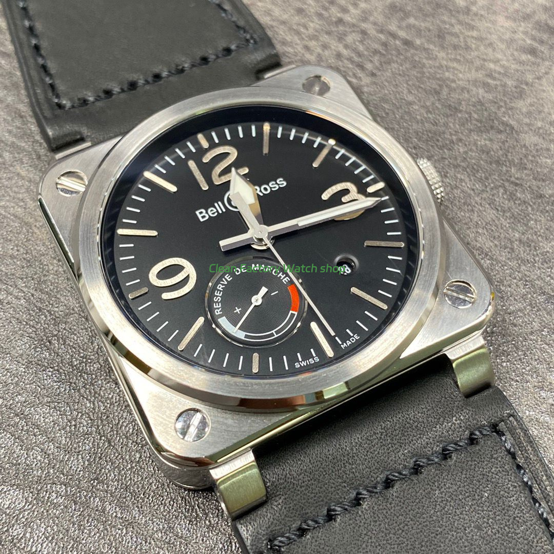 BRF Factory Bell & Ross BR 03-97 Réserve de Marche 42mm Steel Rubber Strap Black Dial (4) BRF Factory Bell & Ross BR 03-97 Réserve de Marche 42mm Steel Rubber Strap Black Dial (4)