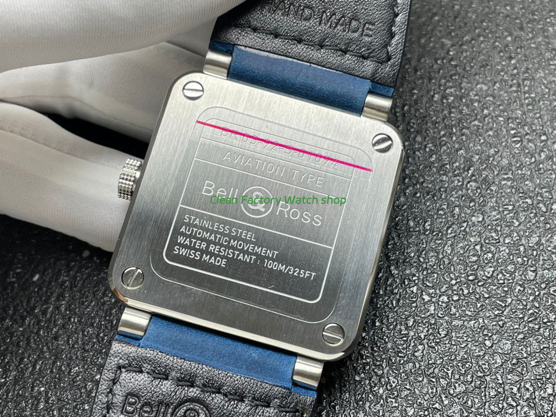 BRF Factory Bell & Ross BR 03 BR0392-BLU-STSCA 42mm Steel Leather Strap Blue Dial (2) BRF Factory Bell & Ross BR 03 BR0392-BLU-STSCA 42mm Steel Leather Strap Blue Dial (2)