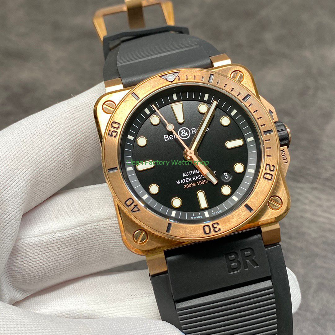 BRF Factory Bell & Ross BR 03 BR0392-D-BR-BR-SCA 42mm Bronze Leather strap Black Dial (1) BRF Factory Bell & Ross BR 03 BR0392-D-BR-BR-SCA 42mm Bronze Leather strap Black Dial (1)